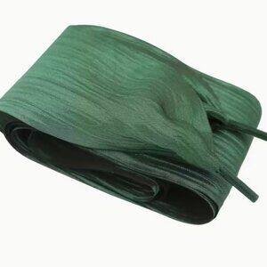 1Pair Stylish Flat Fabric Shoelaces - Green